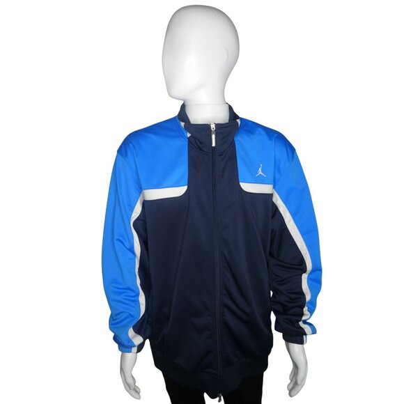 Nike Air Jordan Full-Zip Jacket 2 Tone Blue Size 3XL